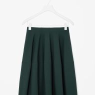 COS FLARED A-LINE SKIRT green