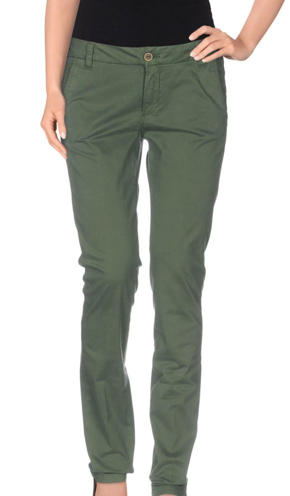 MANILA GRACE DENIM Casual trouser green
