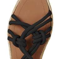 TOPSHOP FABRIC Tie Sandals black (detail)