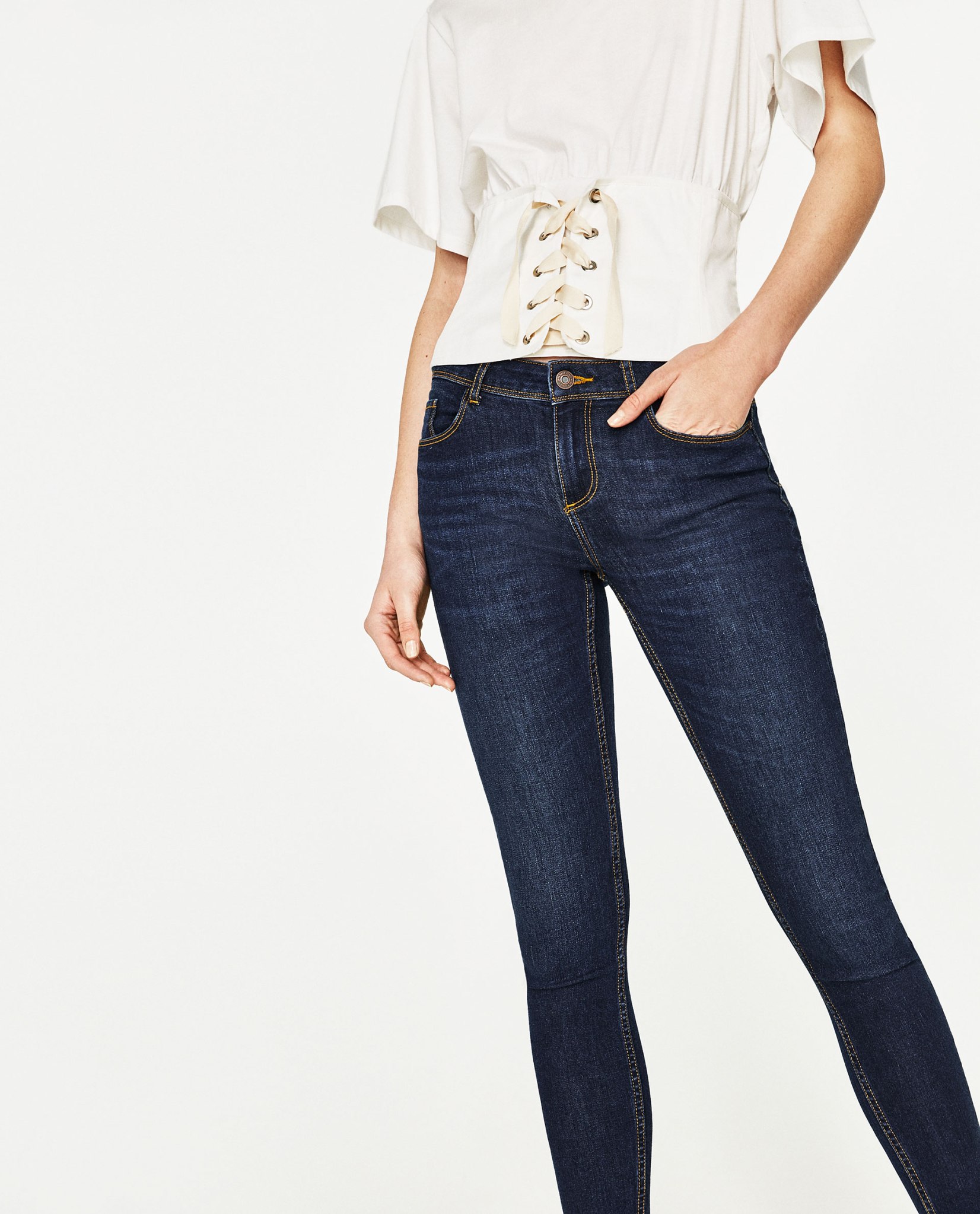 zara-mid-rise-skinny-jeans-in-dark-blue | Style Point of View Blog